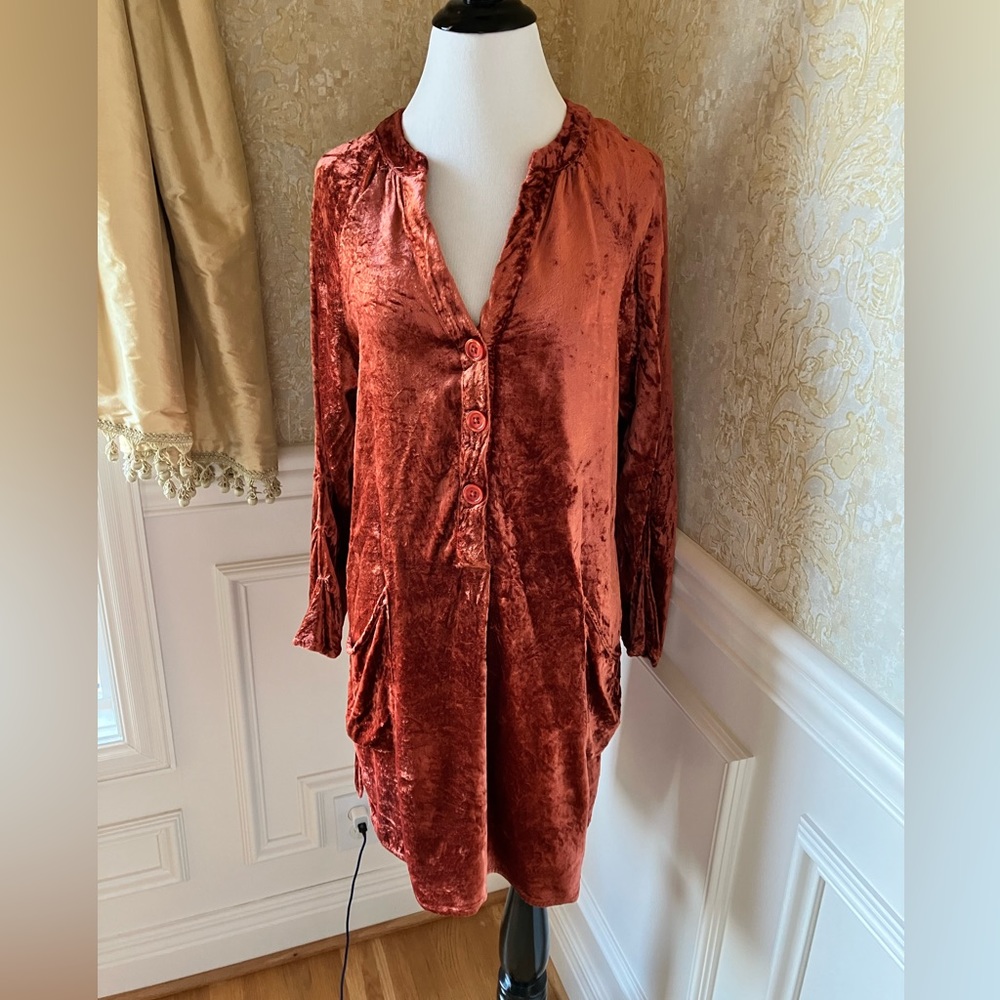 Tru Lux Jeans size Medium velvet dress top